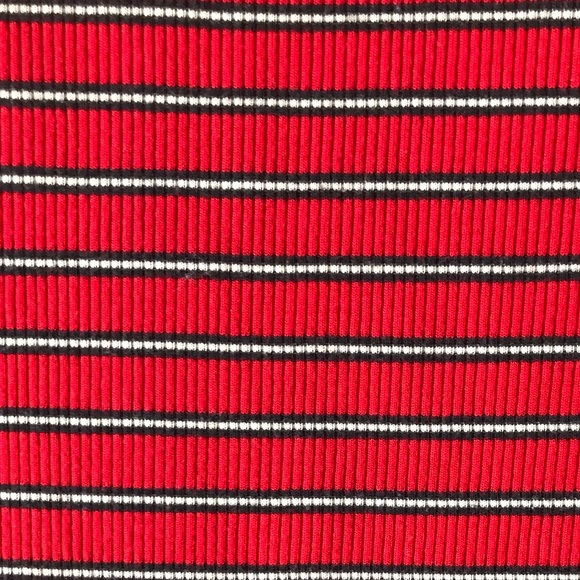 Garage Red Tee with Stripes - Picture 4 of 4